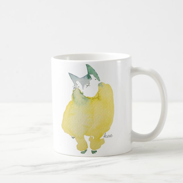 Taza del gato del suéter (Derecha)