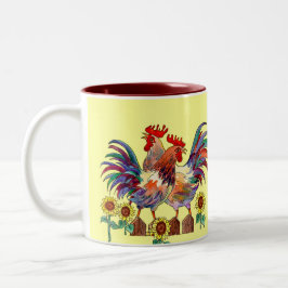 TAZA del GIRASOL del GALLO de SHARON SHARPE