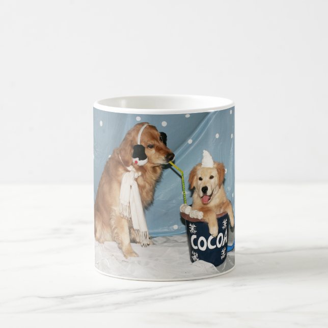 Taza del golden retriever de cacao (Centro)