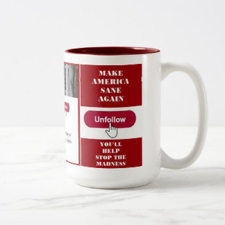 Taza del gorjeo del triunfo de Unfollow