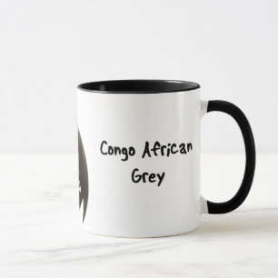 Taza del gris africano de Congo