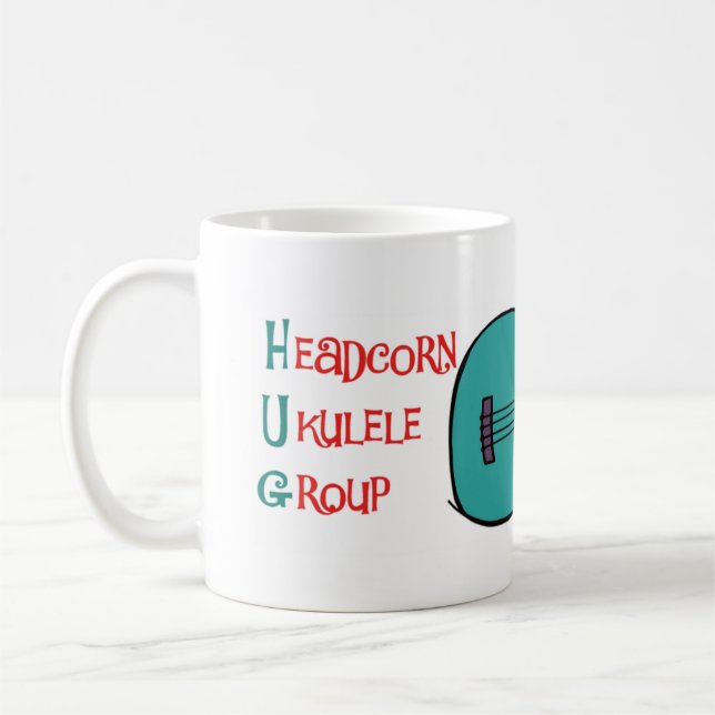 Taza del grupo del Ukulele de Headcorn (TAZA del (Izquierda)