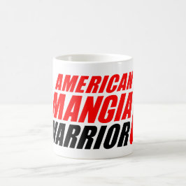 Taza del guerrero de Mangia del americano con