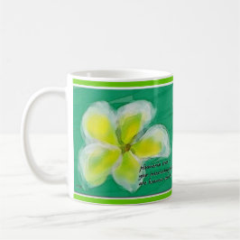 Taza del Haiku del árbol del Plumeria