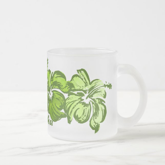 Taza del hibisco de la acuarela (Derecha)