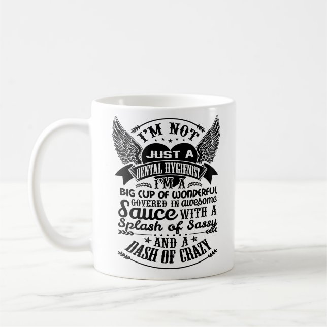 Taza del higienista dental, taza de café del (Izquierda)
