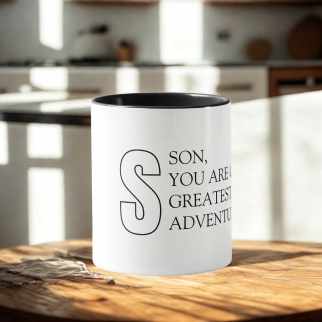 Taza del hijo de tipografía simple (Subido por el creador)
