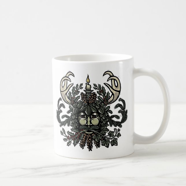Taza del hombre verde del solsticio de invierno (Derecha)