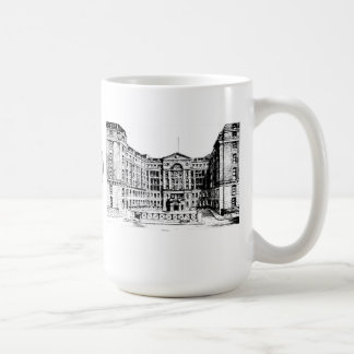 Taza del hospital de Middlesex (negro y blanco)
