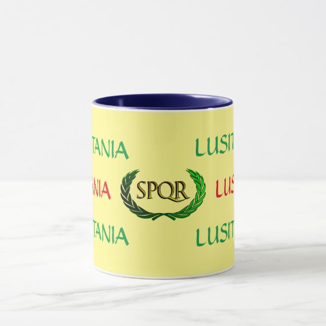 Taza del imperio romano del Lusitania SPQR (Centro)