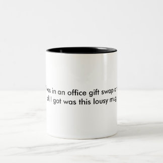 Taza del intercambio del regalo de la oficina