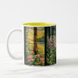Taza del jardín del vitral de Tiffany