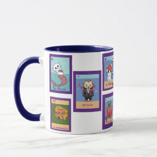 Taza del juego de gatos de arte