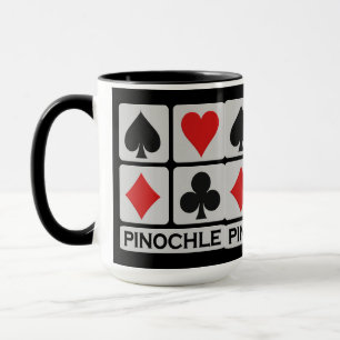 Taza del jugador del Pinochle - elija el estilo y