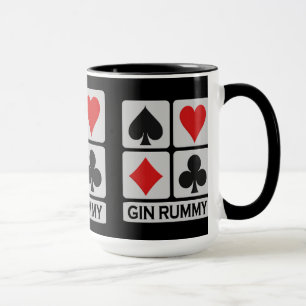 Taza del jugador del Rummy de ginebra - elija el