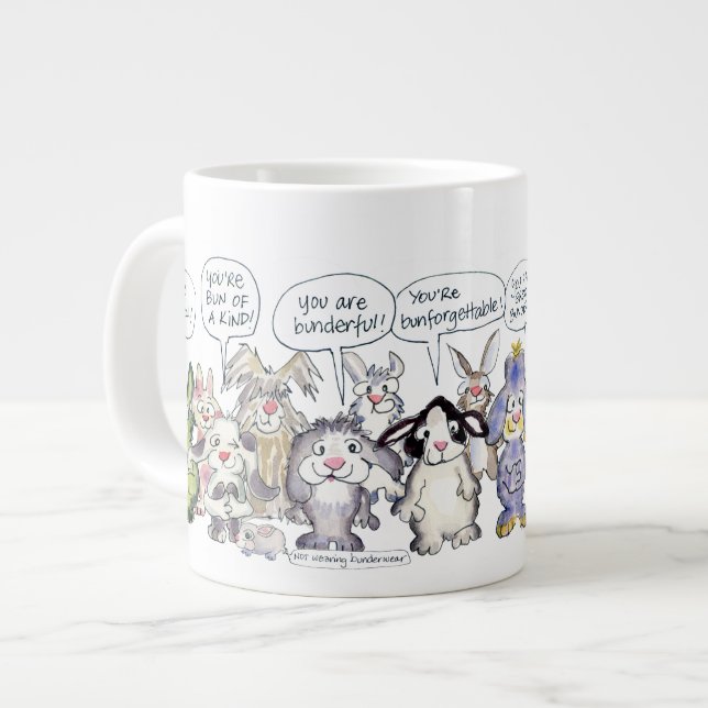 Taza del jumbo de 19 del dibujo animado del (Izquierda)