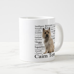 Taza del jumbo de los rasgos de Terrier de mojón