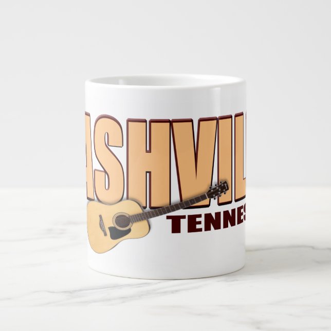 Taza del jumbo de Nashville Tennessee (Frente)