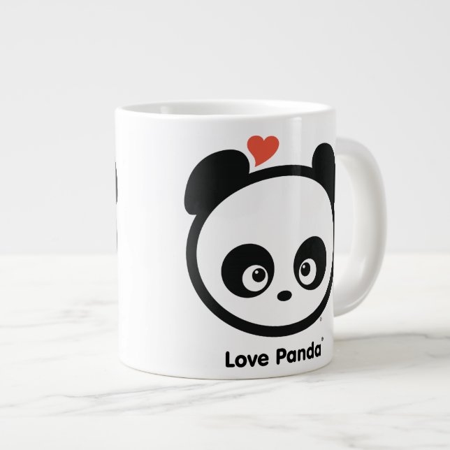 Taza del jumbo de Panda® del amor (Derecha)