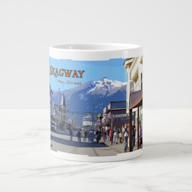 Taza del jumbo de Skagway (Frente)