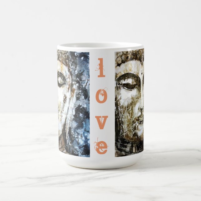 Taza del jumbo del arte de la acuarela de Buda del (Centro)