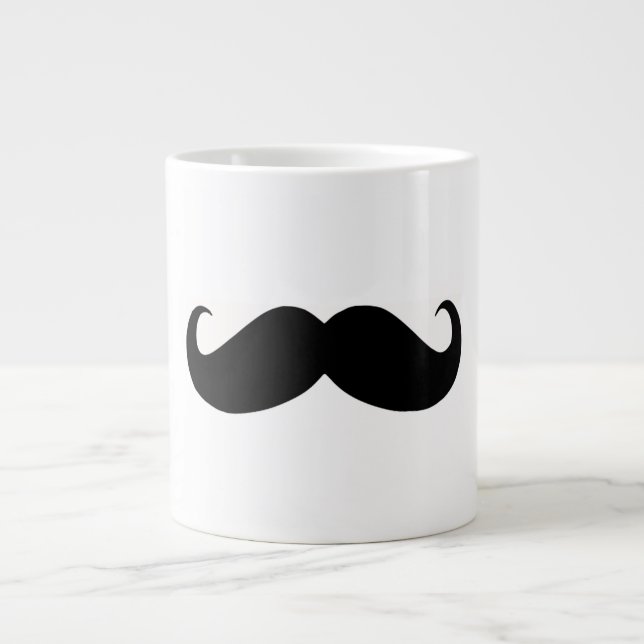 Taza del jumbo del bigote del inconformista (Frente)