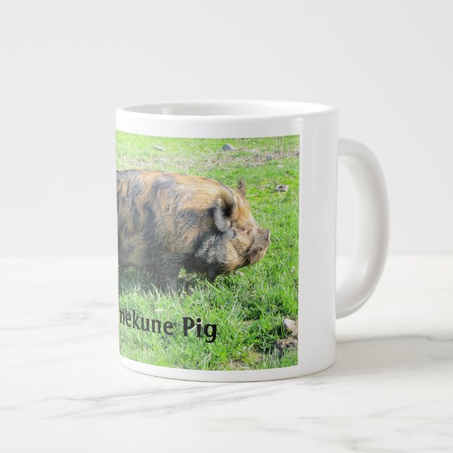 Taza del jumbo del cerdo de Kunekune (Derecha)