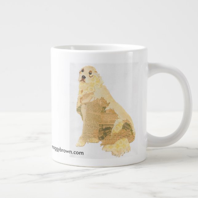 Taza del jumbo del collage del niño bonito (Derecha)