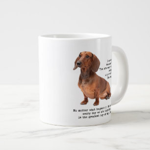 Taza del jumbo del Dachshund