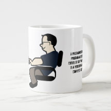 Taza del jumbo del informático