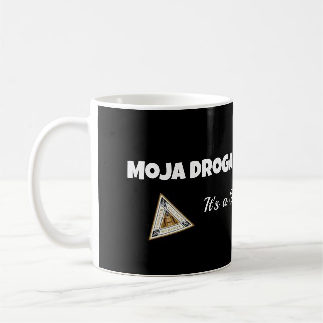 Taza del kocham del cie del ja del droga de Moja (Izquierda)