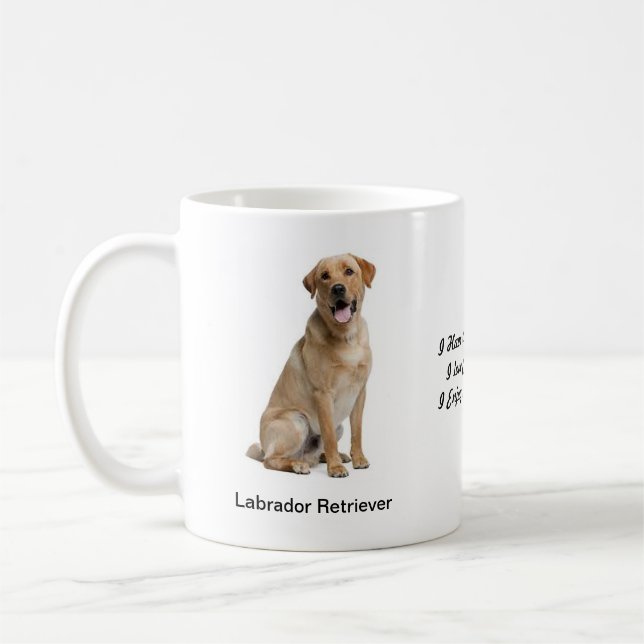 Taza del labrador retriever - con dos imágenes y (Izquierda)