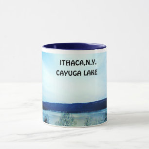 Taza del LAGO del CAYUGA, ITHACA, N.Y.