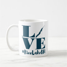 Taza del lago rice del amor