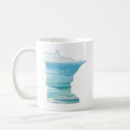 Taza del lago watercolor de Minnesota