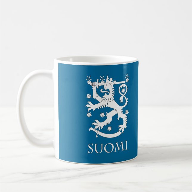 Taza del león de SUOMI Finlandia (Izquierda)