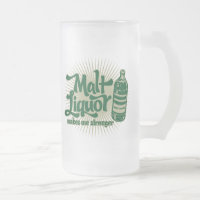 Taza del licor de malta