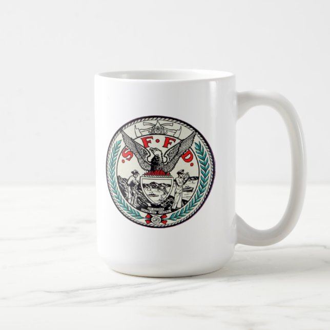 Taza del Local 798 del cuerpo de bomberos de San (Derecha)