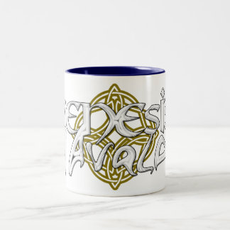 Taza del logotipo de Avalon de la génesis