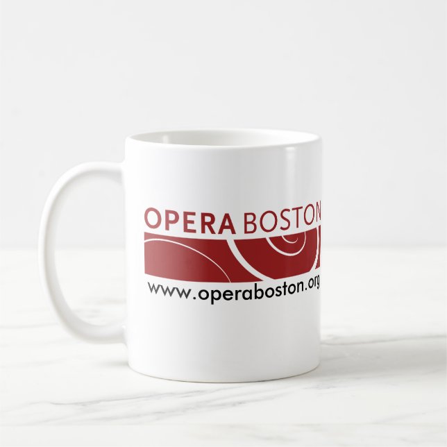 Taza del logotipo de Boston de la ópera (Izquierda)