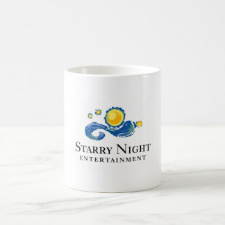 Taza del logotipo de la noche estrellada