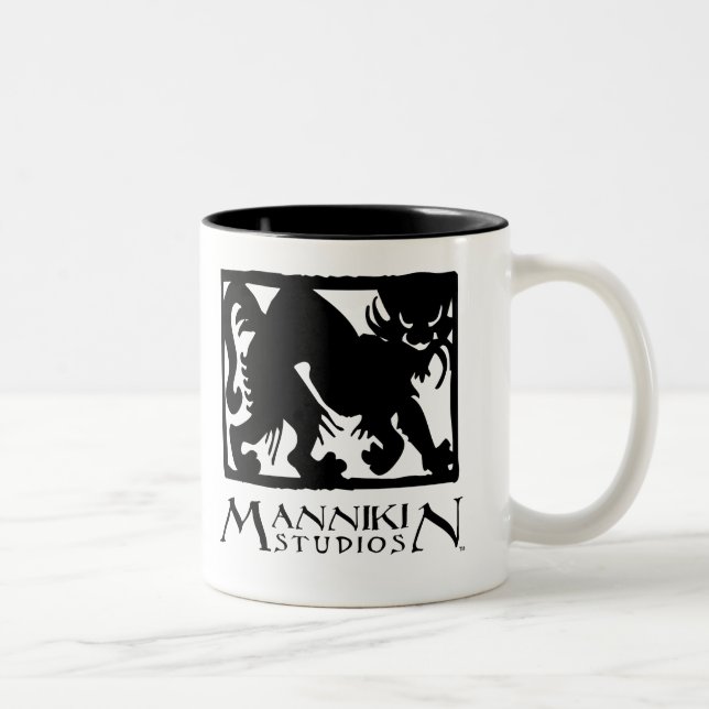 Taza del logotipo de los estudios de Mannikin (Derecha)