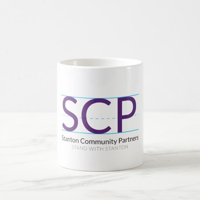 Taza del logotipo de SCP (Centro)