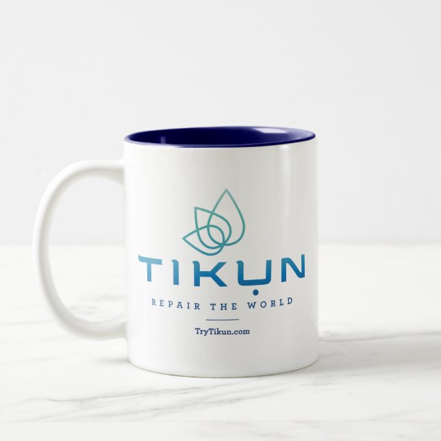 Taza del logotipo de Tikun (Izquierda)