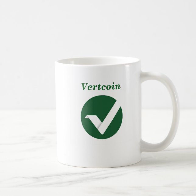 Taza del logotipo de Vertcoin (Derecha)