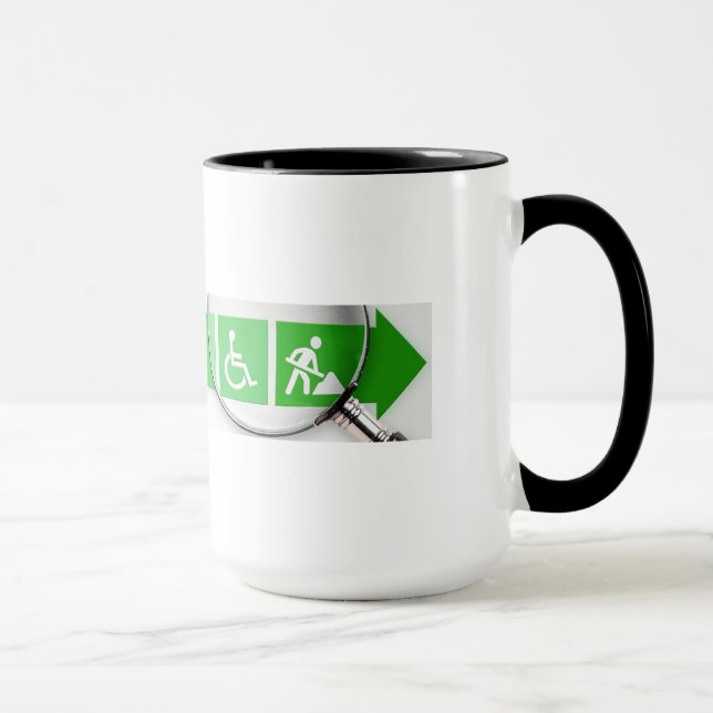 Taza del logotipo de VocRehabRadio (Derecha)