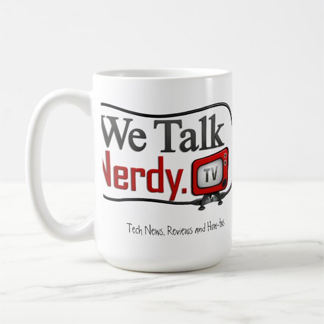 Taza del logotipo de WeTalkNerdy.tv (Izquierda)