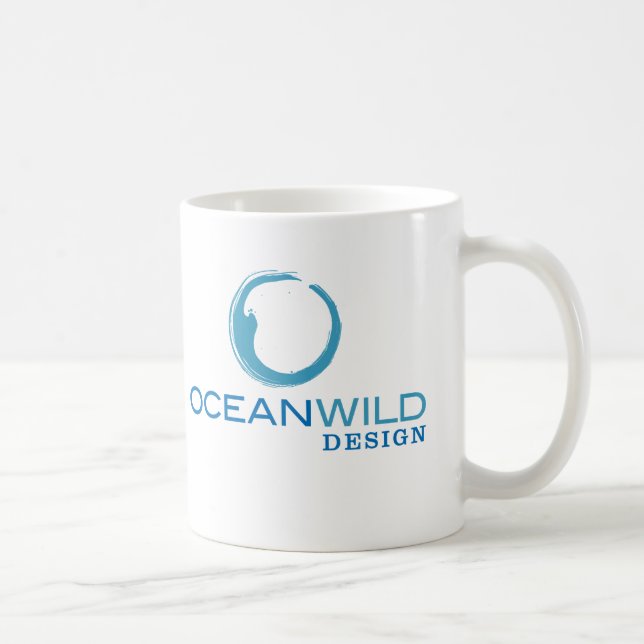 Taza del logotipo del diseño de OceanWild (Derecha)