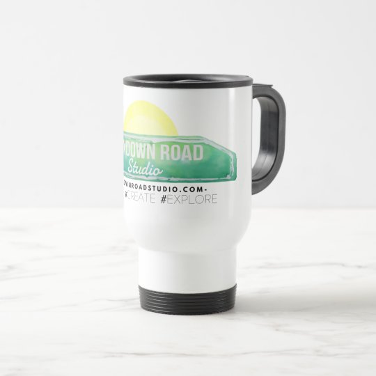 Taza del logotipo del estudio del camino del ocaso