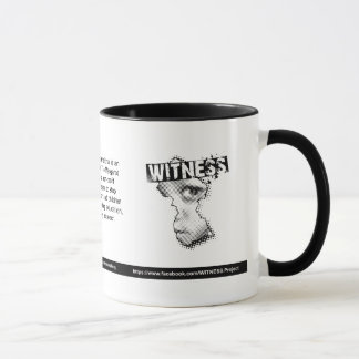 Taza del logotipo del TESTIGO